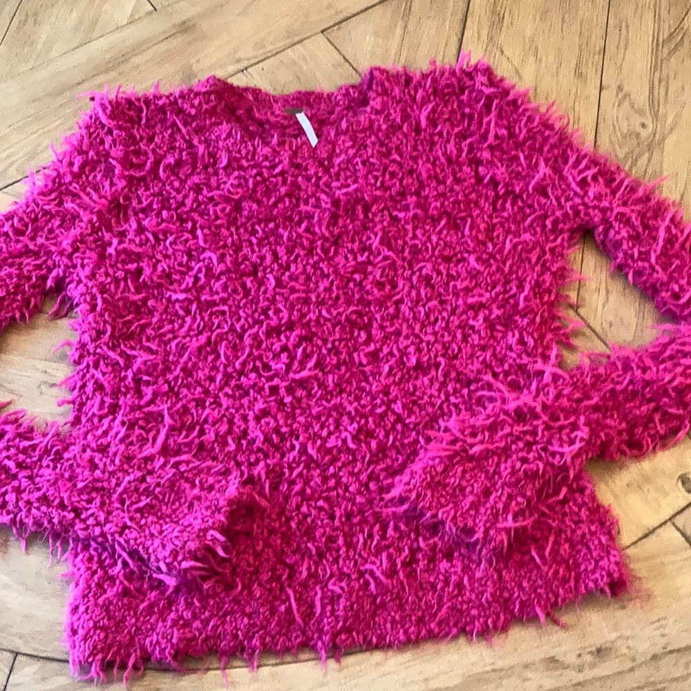 Free People September Song shag sweater, XS